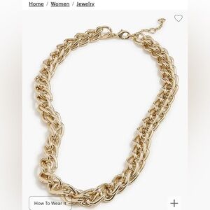 Gold J. Crew Statement Necklace